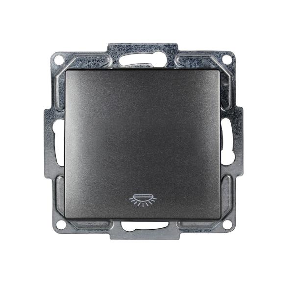 Gunsan Visage Taster Licht Unterputz Dunkelsilber